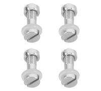 Healeved Lot de 4 Vis de Fixation M2,5 X 10,5 en Alliage D’Aluminium pour Platine Vinyle, Vis pour Cellule Phono, Kit de Montage Précis pour Cartouche de Tourne-Disque, Accessoire