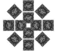 Healeved Lot de 40 Serviettes en Papier Argentées « Joyeux Anniversaire » à Motifs, Serviettes Jetables pour Décoration de Table de Fête, Cocktail et Dîner, Format Familial,