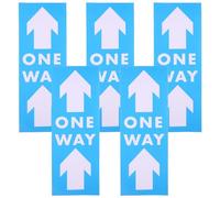 Healeved Lot de 5 Autocollants Flèches de Signalisation Autocollants Adhésifs en PVC Résistants Indicateurs pour Magasins Centres Commerciaux et Sanitaires Étanches