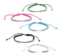 Healeved Lot de 5 bracelets de golf à compter avec 10 perles de comptage | Bracelet de compteur de coups de golf réglable pour homme et femme - Utilisation à une main pour le suivi des scores lors de