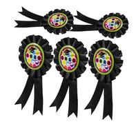 Healeved Lot De 5 Broches Pour Badges Fournitures De Fête De Remise De Diplôme Porte-Badges En Fer Blanc De Fête De Remise De Diplôme Broches En Ruban Et Broche En Fer Blanc