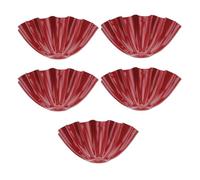 Healeved Lot de 5 Moules à Tartelettes Antiadhésifs en Acier Inoxydable 73 X 73 CM Ustensiles de Cuisson pour Pâtisserie Moules à Œufs et Desserts Adaptés à la Cuisson Maison