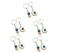 Healeved Lot De 5 Paires De Porte-Clés Astronautes Pendentifs Breloques Porte-Clés Créatifs Chaînes Pour Sacs À Main Décorations De Sacs Porte-Clés Astronautes Pour Sac À