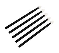 Healeved Lot De 5 Pinceaux De Maquillage En Silicone 100% Professionnel Kit Polyvalent Pour Yeux Semi-transparents Noir Usage Quotidien