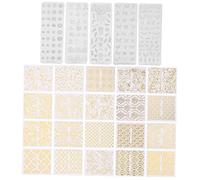 Healeved Lot De 5 Plaques De Stamping Pour Nail Art Motifs Pétales De Fleurs Pour Débutants Et Professionnels