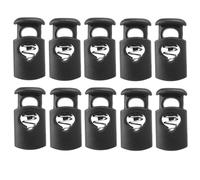 Healeved Lot de 5 set de sets de Bloque-Cordons Réglables à Ressort en Plastique Petit Format 10 Pièces par Lot Verrou de Cordon pour Paquet Vêtements et Lacets Maintien Sécurisé et