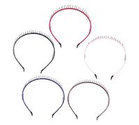 Healeved Lot De 5 -têtes Tendance En Plastique Avec Dents Pour Cheveux Non Toxiques Pour Coiffures Élégantes
