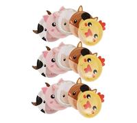 Healeved Lot de 50 Assiettes en Papier 7 Pouces Thème des Animaux Ferme, Formes Artisanales, Papier Épais Résistant, pour Fêtes D’anniversaire Champêtres et Événements Festifs