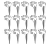 Healeved Lot de 50 outils de pour cheveux : anneau de séparation pour cheveux, bijoux pour ongles au design punk, pour, cosplay, nail art, fête de fin d'année
