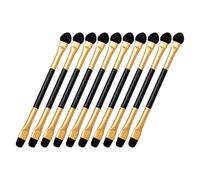 Healeved Lot de 50 Pinceaux à Paupières Double Embout Applicateur Éponge et Poils Doux, Pinceaux Estompeurs Multifonctions pour Maquillage Professionnel, pour Usage Quotidien et Débutants