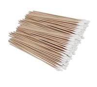 Healeved Lot De 500 Cotons-tiges Non Pelucheux De 15 Cm Avec Manche En Bois Pour Le Nettoyage Des Bijoux Multi-usages