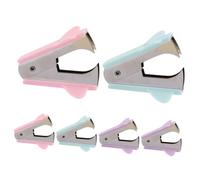 Healeved Lot de 6 Arrache-Agrafes Manuels Miniatures Robustes Couleurs Pastel Outil Portable pour Retirer les Agrafes au Bureau Fournitures de Bureau Pratiques et Compactes