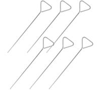 Healeved Lot de 6 Bâtonnets D’Étalement Triangulaires en Acier Inoxydable Outils de Laboratoire pour Racleur de Culture Cellulaire Étaleurs pour Boîtes de Petri Usage Expérimental