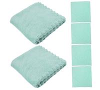 Healeved Lot De 6 Débarbouillettes Visage en Corail, 30x30 Cm, Serviettes De Nettoyage Douces Et Absorbantes, Débarbouillettes Réutilisables Portables, pour Garçon Et Filles Et Usage Quotidien