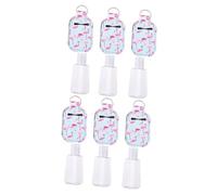 Healeved Lot De 6 Flacons De Lavage Des Mains Rechargeables De 30 Ml Portables Vides Pour Lotion Porte-clés
