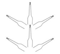 Healeved Lot de 6 Pointes Rondes pour Pyrogravure en Nickel-Chrome Embouts de Rechange Haute Impédance pour Machine à Pyrograver Accessoires de Kit de Pyrogravure Compatible Loisirs