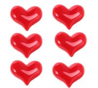 Healeved Lot de 6 set de Broches de Cœur Rouge Épingles de Costume Petites Accessoires Polyvalents pour Vêtements Fête des Mères et Saint-Valentin Broches à Chapeau et Épingles à Jeans