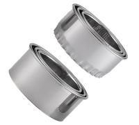 Healeved Lot de 6 set de Moules à Découper pour Raviolis et Boulettes en Acier Inoxydable 3 Ronds et 3 Dentelés Outil Cuisine Pratique pour Emballage et Façonnage Coupe Nette et Usage