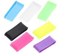 Healeved Lot de 7 Grips Antidérapants en Silicone pour Raquettes de Tennis et Badminton Anneaux de Grip Absorbeurs de Transpiration Accessoires Polyvalents pour Maintien et Contrôle
