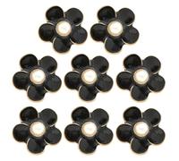 Healeved Lot de 8 Accessoires de Décoration en Alliage Camélia à Clipser, Accessoires de Chaussures Diy, Fleurs Décoratives pour Chaussures à Talons Hauts, Décorations Artisanales