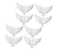 Healeved Lot de 8 Ballons Décoratifs Colombe en Aluminium Blanc Ballon Commémoratif Mariage Anniversaire et Décoration de Fête Motif Pigeon Paix Résistant et Léger Décoration