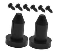 Healeved Lot de 8 Bouchons de Vidange Universels en Caoutchouc Noir pour Kayak et Canoë Étanchéité Solide Installation par Pression Facile Accessoires Nautiques pour Bateau Sit-on-Top