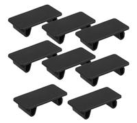Healeved Lot de 8 Caches pour Interrupteurs à Bascule en ABS Noir Plaques de Montage Rectangulaires Universelles Protection pour Panneaux Automobiles et Tableaux de Bord