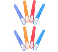 Healeved Lot de 8 Ciseaux de Couture de U avec Capuchon Coupe-Fil Résistants pour Travaux Manuels Accessoires de Couture Colorés pour Usage Domestique et Point de Croix