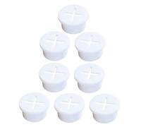 Healeved Lot de 8 Passe-Câbles en Silicone Souple Blanc Cache-Trous de Câbles 25 MM pour Bureau et Meuble Organisateur de Câbles Pratique pour Gestion de Informatiques et Périphériques