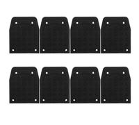 Healeved Lot de 8 patins de rechange pour échasses de plaquiste, semelles antidérapantes en caoutchouc, tapis de chantier pour travaux de peinture, d'électricité et de plâtrerie.