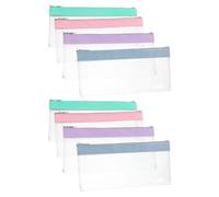 Healeved Lot de 8 Pochettes zippées pour Ranger Billets, pièces, factures, Produits cosmétiques, reçus et Cadeaux.