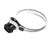 Healeved Loupe Frontale à Anneau en Acier Inoxydable, Grossissement 5X, Outil Léger et Portable pour Réparation de Montres, Inspection Bijouterie et Électronique, Confortable