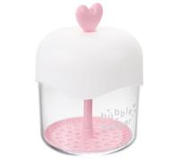 Healeved Machine à Mousse Nettoyante Visage Transparent Rouge, Appareil de Nettoyage du Visage Compact, Fabricant de Mousse Faciale Manuel pour Soins Peau et Voyages