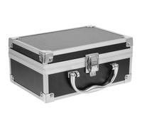 Healeved Mallette de Maquillage en Alliage D’aluminium Noire 1 Petite Taille Organisateur Cosmétique Portable pour Professionnelles et Particuliers Utilisation Voyage Rangement Outils