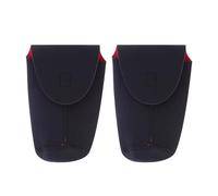 Healeved Manchon D'objectif en Néoprène Noir 2pcs, Housse Étanche et Résistante aux Chocs pour Protection Facile des Objectifs Photo en Plongée