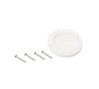 Healeved Manchon Porte-Canne Rond en PVC Blanc, Anneau de Gréement Flexible et Polyvalent pour Supports de Canne à Pêche, pour Matériel de Pêche et Transit