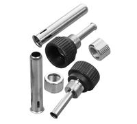 Healeved Manchons en Acier Inoxydable pour Fer à Souder 2 Jeux de 3 Pièces Accessoires Compatibles pour Poignées de Stations de Soudage Vis de Fer à Souder Pièces de Rechange Solide