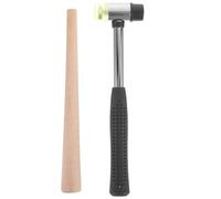 Healeved Mandrin Réglable pour Bagues en Bois Marteau en Caoutchouc Léger Kit de Réparation pour Bijoux en Or et Argenté Outil Portable pour Ajustement et Mise des Alliances Bricolage