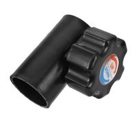 Healeved Manivelle de Mât de Parasol en Plastique Noir, Accessoires pour Parasols de Plage Bouton de Manivelle Ajustable, pour Fête Estivale et Réparation Complète