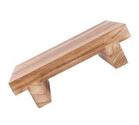 Healeved Marchepied de Chambre en Bois Massif, Tabouret Compact et Fonctionnel Repose-Pieds, pour Usage Intérieur et Extérieur, Design Gain de Place