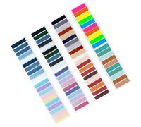 Healeved Marque-Pages Adhésifs Transparents Multifonctions 40 Couleurs Douces 8 Carnets Compacts pour Fournitures Scolaires et Bureau Onglets Auto-Adhésifs Pratiques Couleur Aléatoire