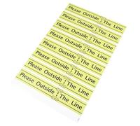 Healeved Marqueur de Sol pour Jeu de Fléchettes 8 Pièces 60 X 10 CM Accessoires pour Ligne de Lancer Repère au Sol Résistant pour Parties Intérieures et Extérieures