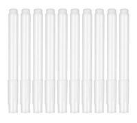 Healeved Marqueurs à Craie Liquide Blanc 10 Pièces, Effaçables, Plastique, Taille Compacte, Écriture sur Tableau Noir et Verre, pour L'école