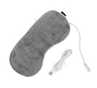 Healeved Masque Chauffant USB pour Yeux Réglable Cache Œil Thermique pour Sommeil Vapeur Apaisante Lavable et Hommes et Gris