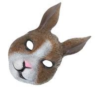 Healeved Masque de Lapin Halloween Masque de Cosplay et Horrifique pour Fête et Performance Accessoire Unique Simulacre de Lapin pour Adultes