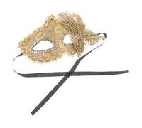 Healeved Masque de Mascarade Femme Demi Face Masque Vénitien Doré pour Soirée Carnaval Halloween et Cosplay Accessoire pour Fête et Photos