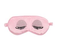 Healeved Masque de sommeil de voyage en cils - Cache-yeux en imitation soie pailletée pour femme - Cache-yeux occultant pour la nuit, idéal pour un sommeil profond en avion