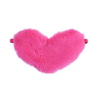 Healeved Masque de Sommeil et Bloque la Lumière en Peluche pour Garçon et Filles de Cœur, Confortable pour Dormir Partout Même en Réunion