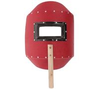 Healeved Masque de Soudage Portatif Rouge en Papier Fibre Vulcanisée, Léger et Mobile, Tâches de Soudage et Découpage en Protection Faciale
