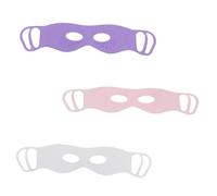 Healeved Masques Yeux en Silicone 3 Pièces Doux et Faciles à Transporter Pont Nasal Incurvé, Masque de Massage Oculaire Réutilisable pour Détente et Soin des Yeux